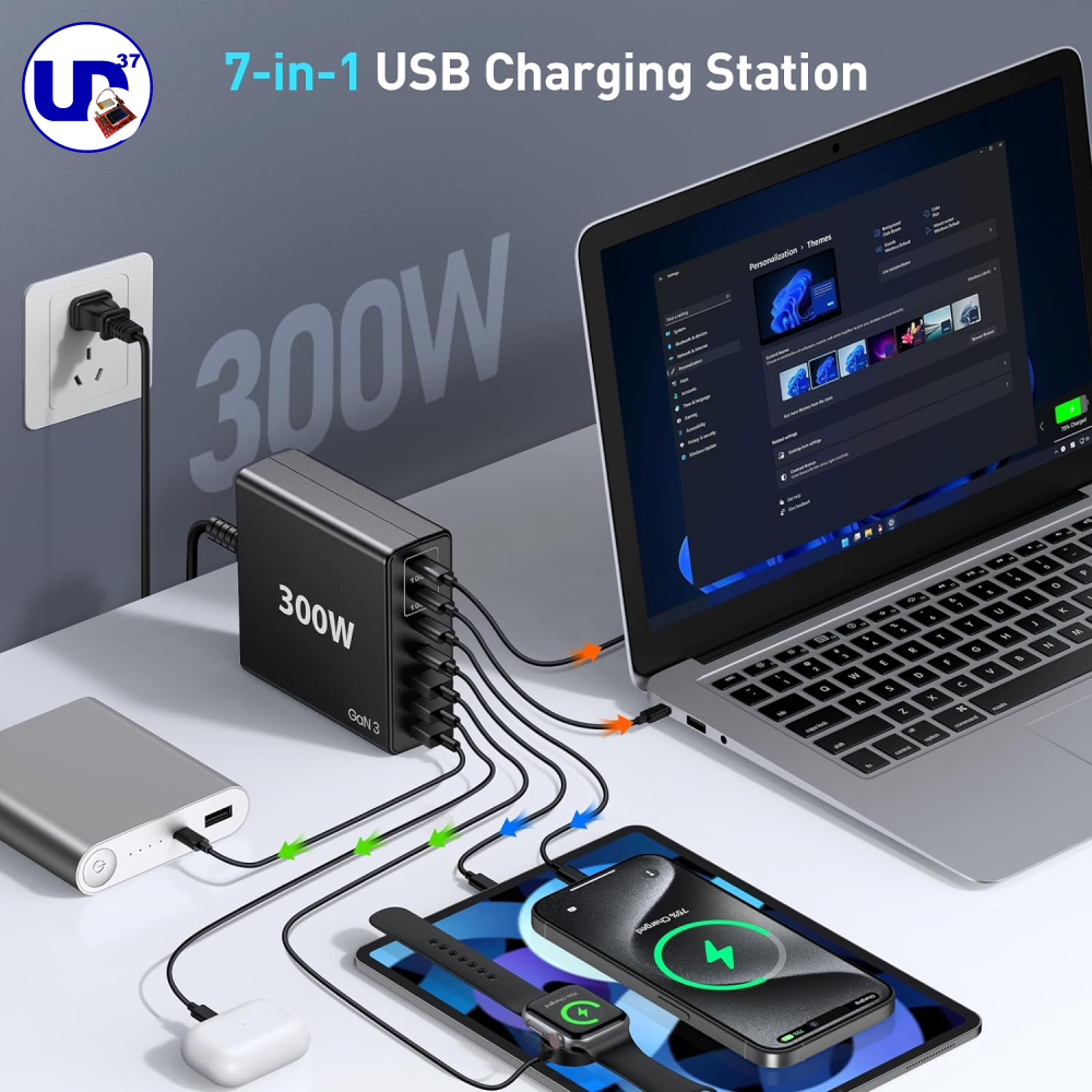 Cargador rápido USB C de 300 W Knild