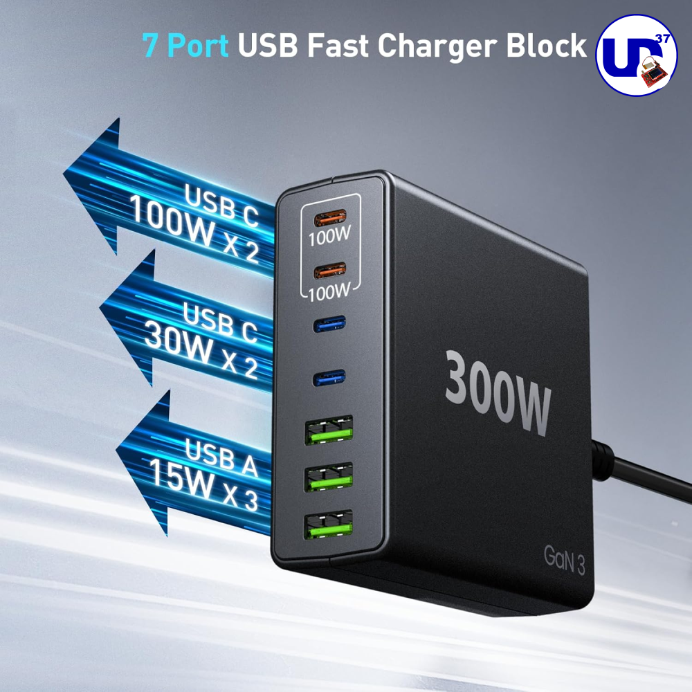 Cargador rápido USB C de 300 W Knild