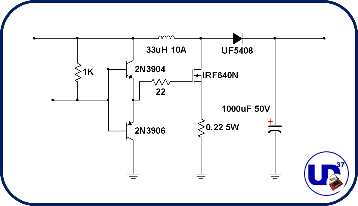 Fuente conmutada Boost con amplificador operacional LM393